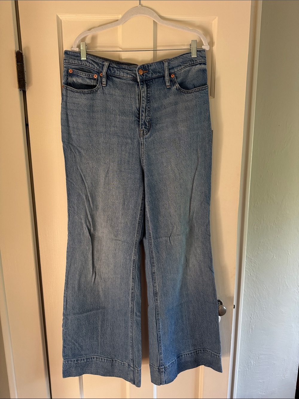 J. Crew Wide-Leg Trouser Women's Jeans - Light Blue